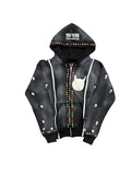 Tudion Zip Up Hoodie "Ash Grey"