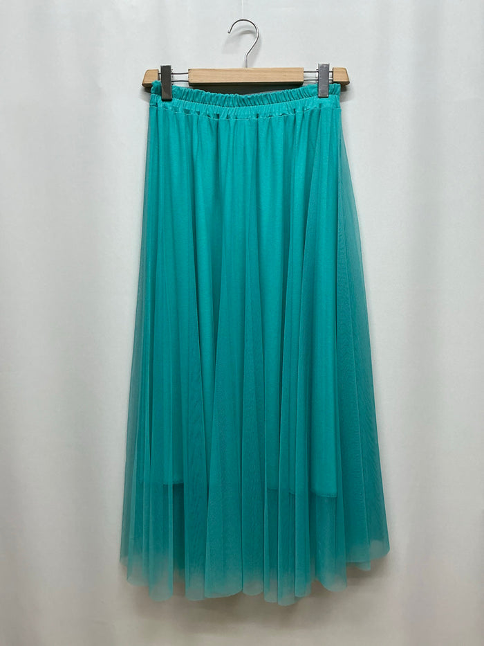 Style the Tulle Pleated Midi Skirt exclusively at Born To Glam