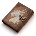 Two Tone Dragon Embossed Leather Journal