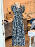 Uma Dress in Blue front