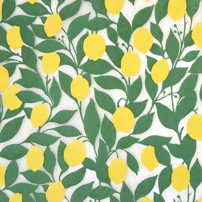 UNDERGLAZE DECAL TRANSFER  - LEMONS PATTERN