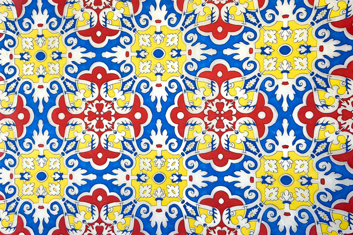 UNDERGLAZE DECAL TRANSFER  - MULTI-COLOUR PATTERN