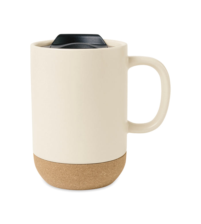 Valo Ceramic Lidded Mug - 14 Oz.