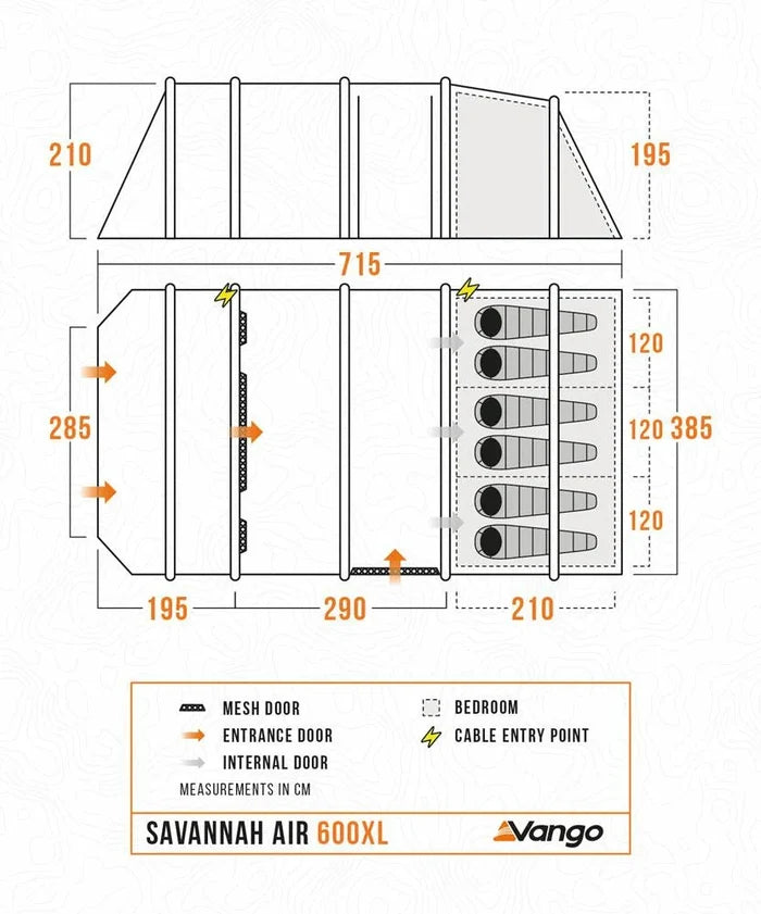 Vango Savannah Air 600XL Package