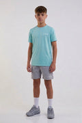 Velocity Boys Training Shorts & T-Shirt Set - Green/Grey