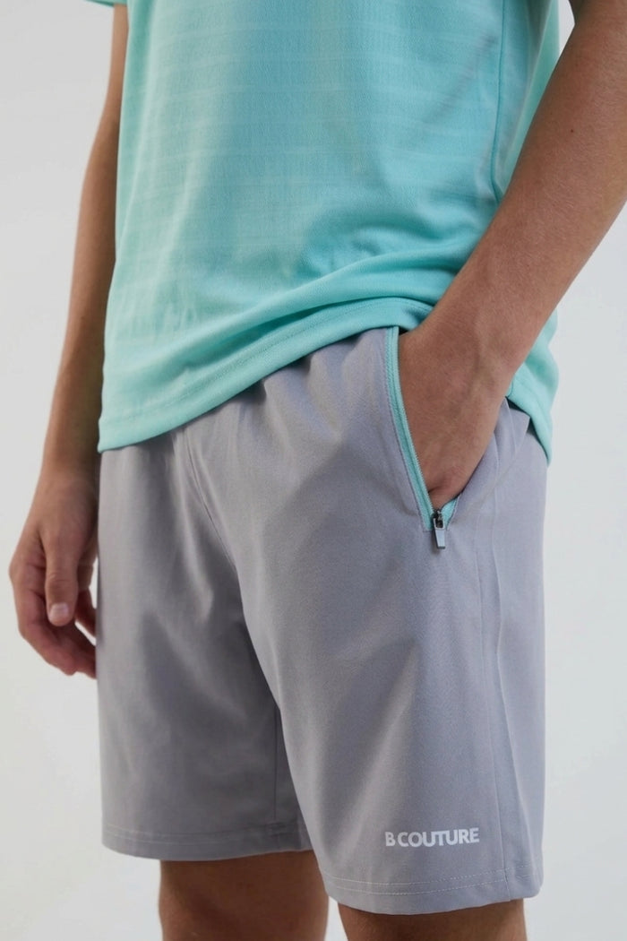 Velocity Boys Training Shorts & T-Shirt Set - Green/Grey