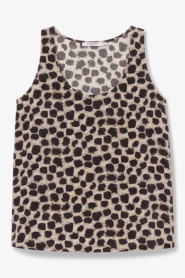 Packshot image of the vicky tank in sahara print | Exclude | Still