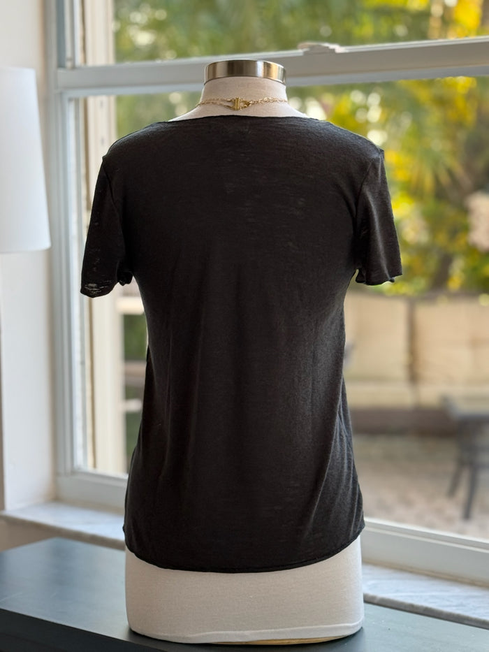 Vicky top in charcoal