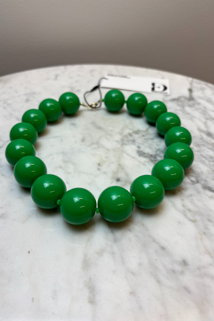 Vintage Green Beaded Choker image 1