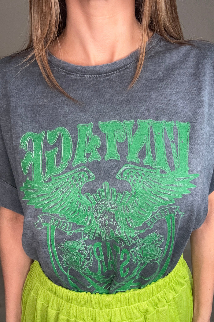 Style the Vintage Star Graphic Tee exclusively at Born To Glam