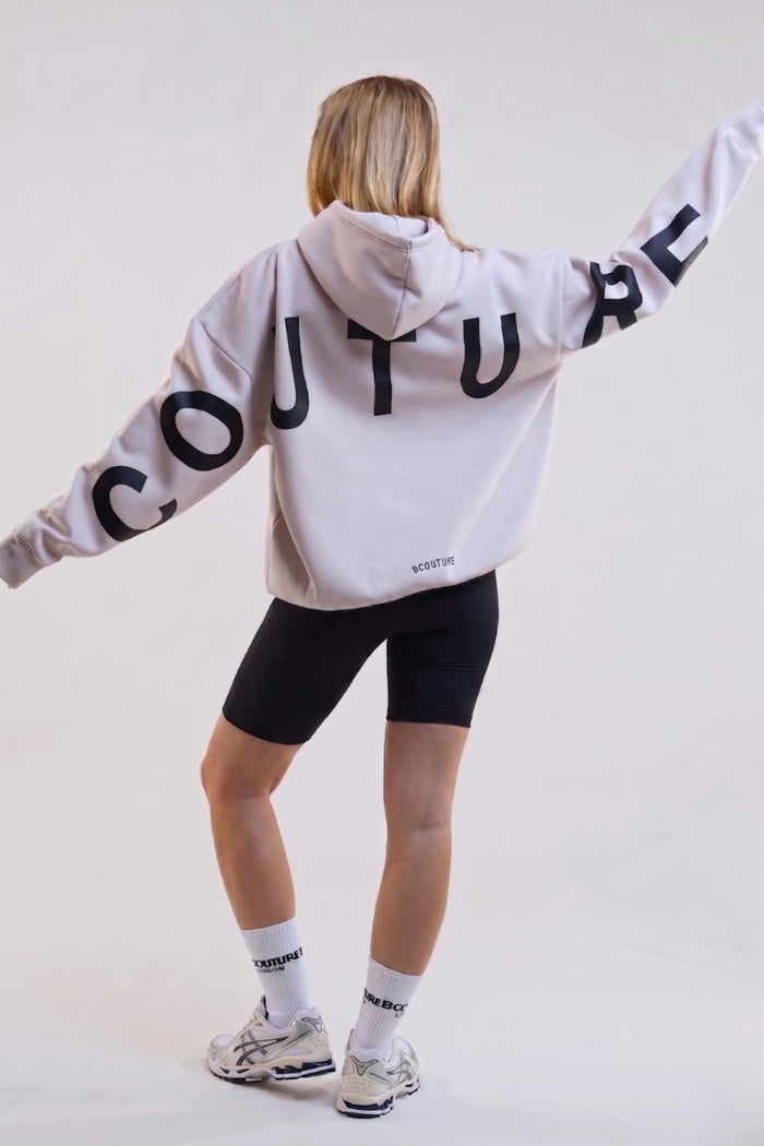 VXN Girls Cycling Shorts, Hoodie & T-Shirt Set - Stone