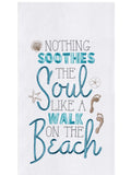 Walk On The Beach Kitchen Towel