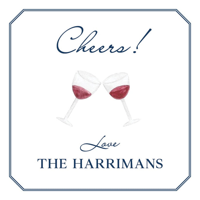 Watercolor Wine Glasses