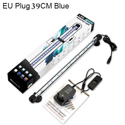 Waterproof LED Aquarium Lights Fish Tank Light Bar Blue/White - foxberryparkproducts