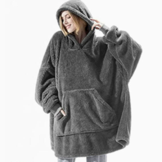 Charcoal Gray Hoodie / One Size