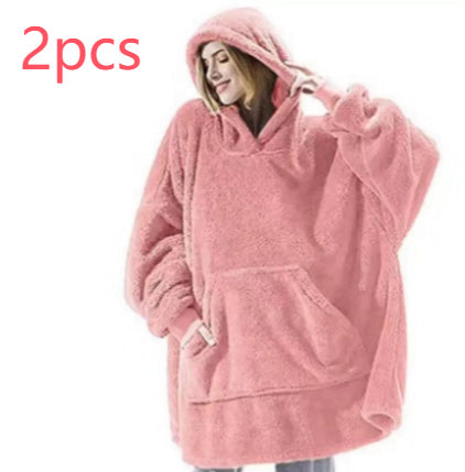Blush Pink 2-Hoodie Set / One Size