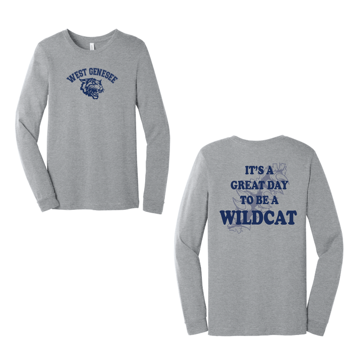 West Genesee Wildcats Arch Logo "Great Day Claw Tear" Long Sleeve T-Shirt