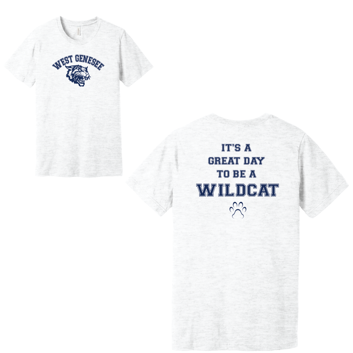 West Genesee Wildcats Arch Logo "Great Day Paw" T-Shirt