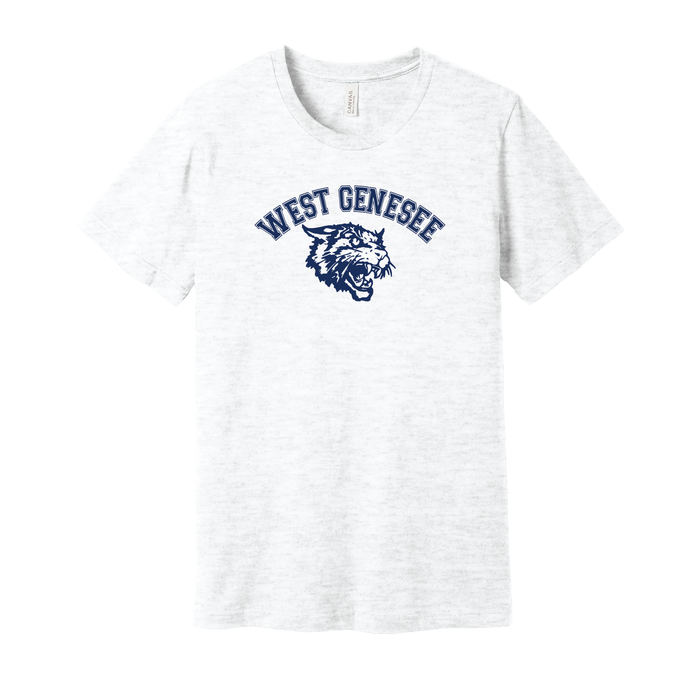West Genesee Wildcats Arch Logo Mascot T-Shirt