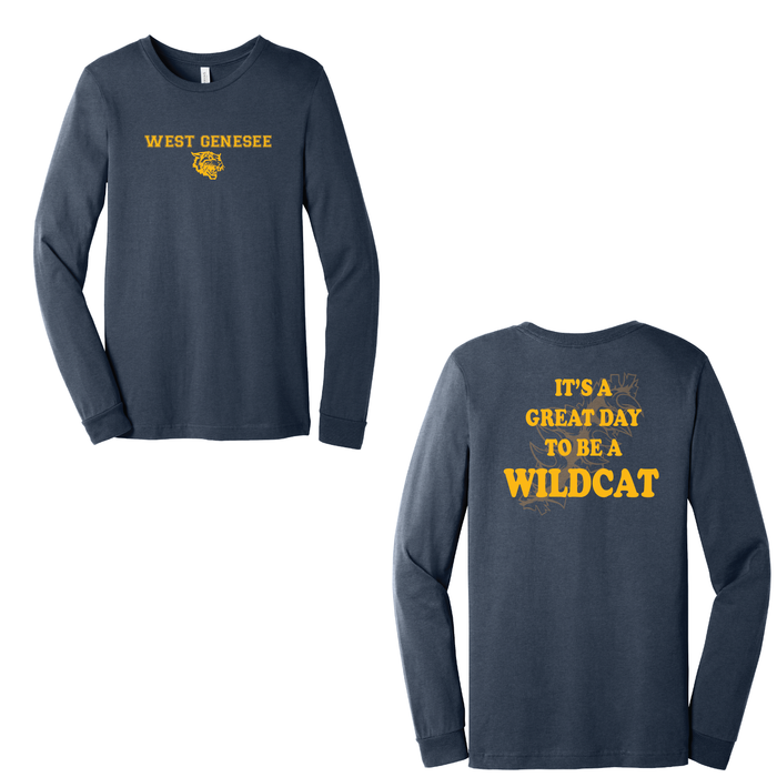 West Genesee Wildcats Claw Tear "Great Day" Long Sleeve T-Shirt