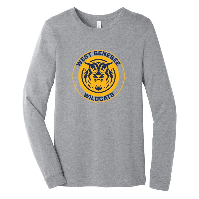 West Genesee Wildcats Mascot Long Sleeve T-Shirt