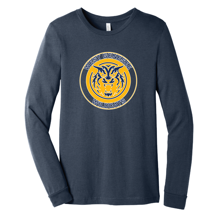West Genesee Wildcats Mascot Long Sleeve T-Shirt