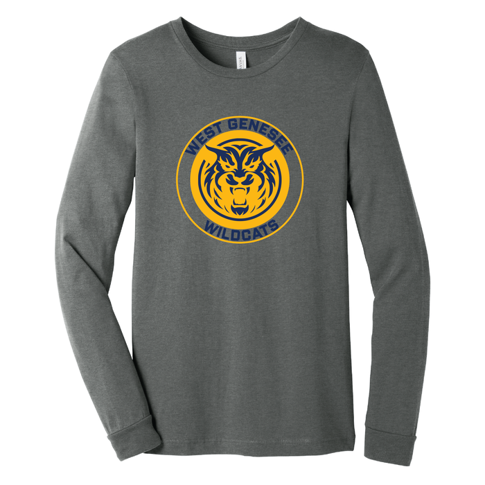 West Genesee Wildcats Mascot Long Sleeve T-Shirt