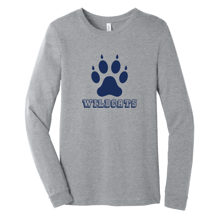 West Genesee Wildcats Paw Print Long Sleeve T-Shirt