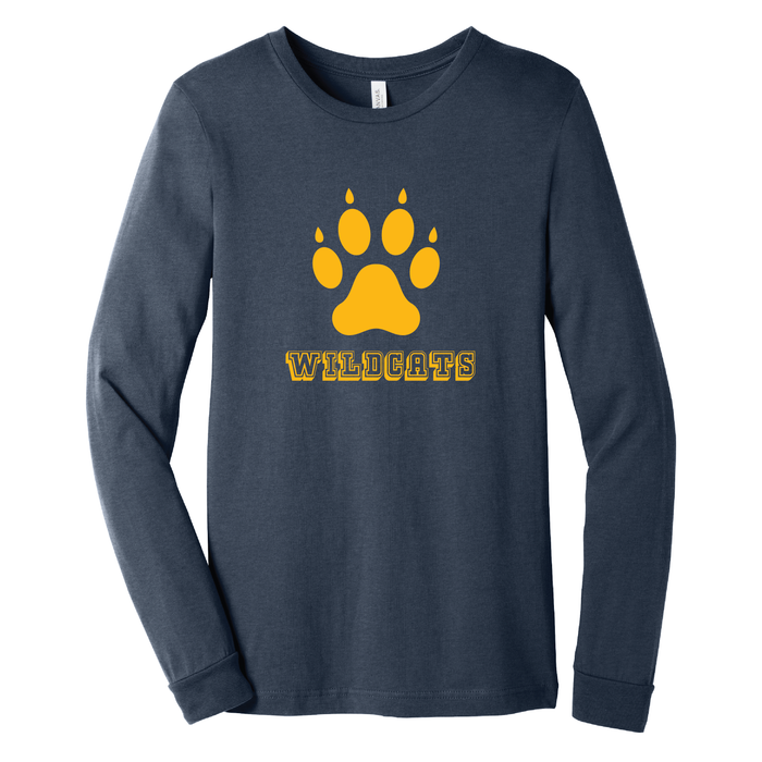 West Genesee Wildcats Paw Print Long Sleeve T-Shirt