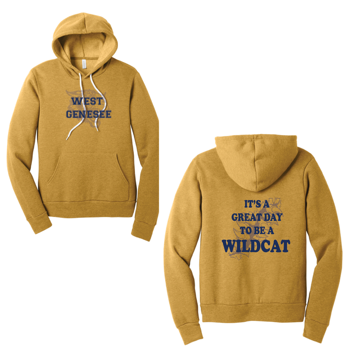 West Genesee Wildcats Shadow Mascot Claw Tear "Great Day" Hoodie