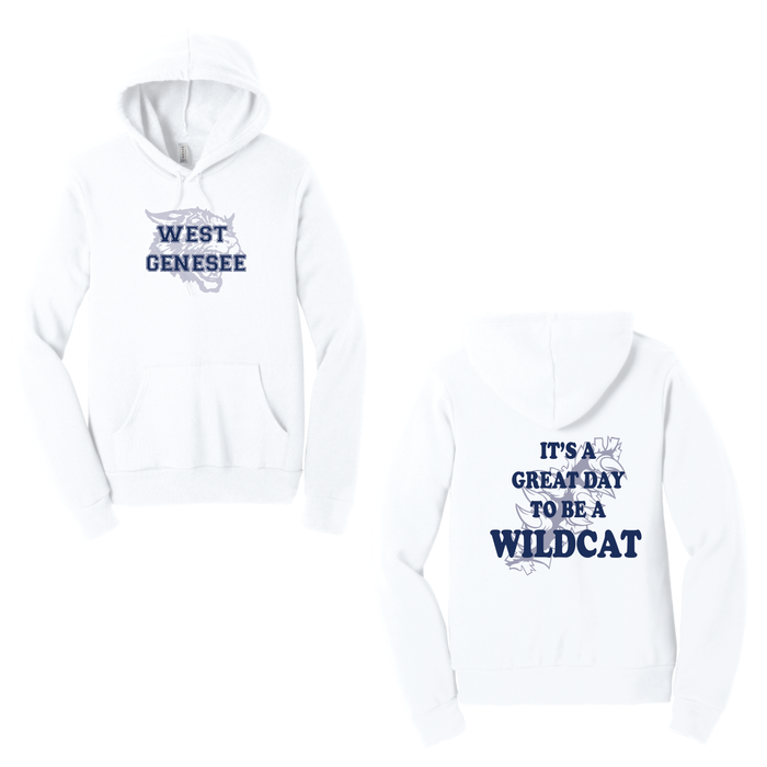 West Genesee Wildcats Shadow Mascot Claw Tear "Great Day" Hoodie