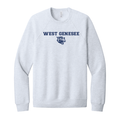 West Genesee Wildcats Text & Mascot Logo Crewneck Sweatshirt