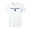 West Genesee Wildcats Text & Mascot Logo T-Shirt