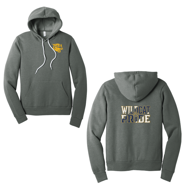West Genesee Wildcats “Wildcat Pride” Hoodie Sweatshirt Paw Print Lettering