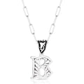 Western Initial B Necklace