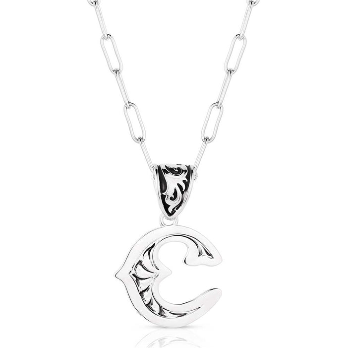 Western Initial C Necklace