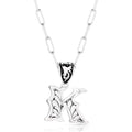 Western Initial K Necklace