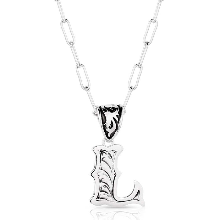 Western Initial L Necklace
