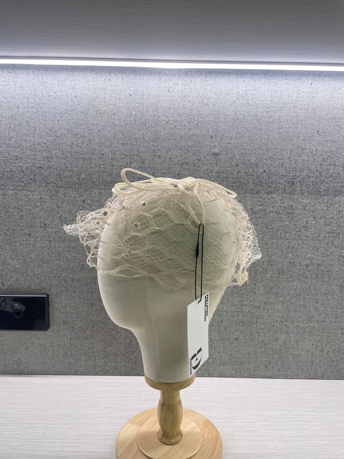 White Net Fascinator image 2