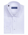 White Non Iron Casual Plain Shirt-Makrom