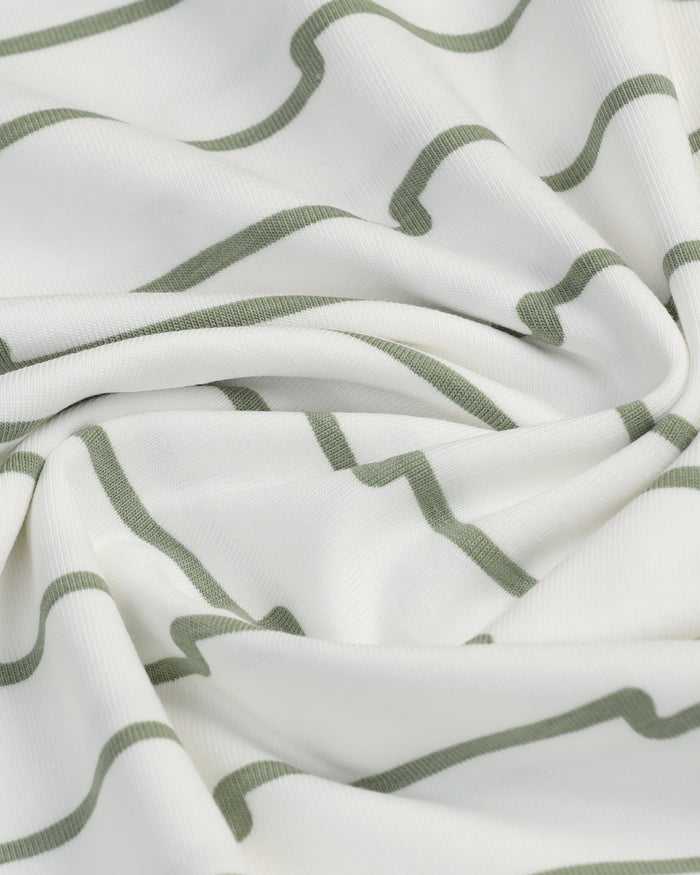 White Printed Polo - Maze
