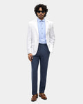 White Solid Blazer - Maddie