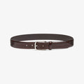 Packshot image of the Wide Strap Belt in Coffee | Lead