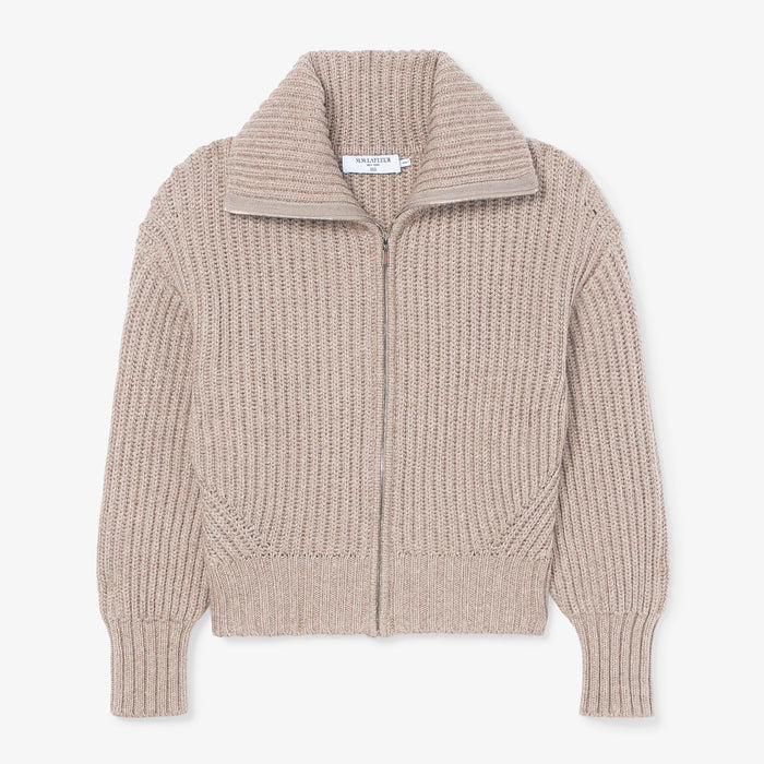 Packshot image of the william sweater in barley