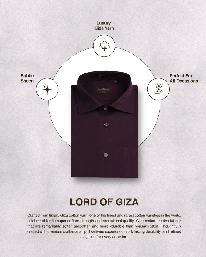 Wine Jacquard Shirt - Romeo