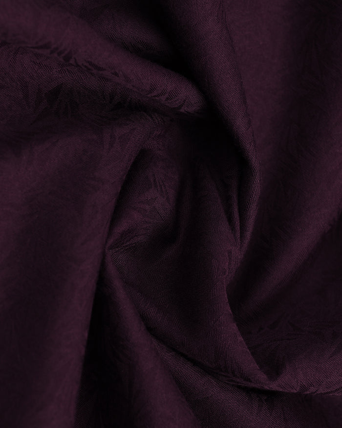 Wine Jacquard Shirt - Romeo