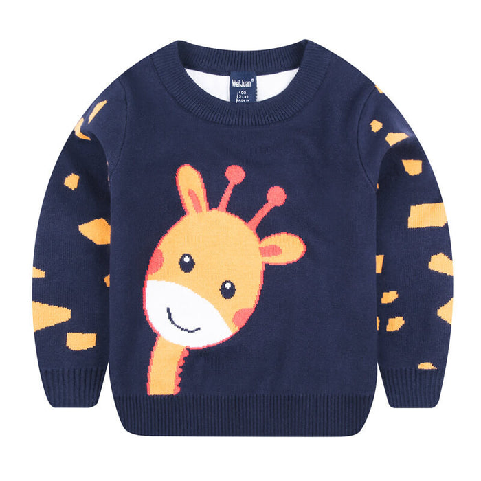 Winter Cartoon Sweater For Children | Cute Cartoon Sweater For Kids