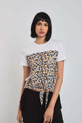 Women  T-Shirt Scarf T-Shirt Multicolor