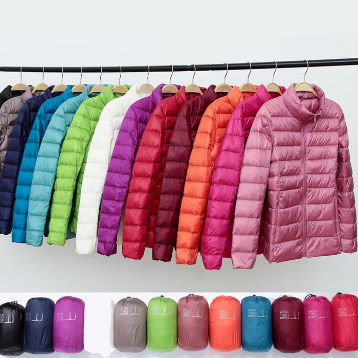 Women Winter Jacket 2020 New Ultra Light Duck Down Parkas - foxberryparkproducts