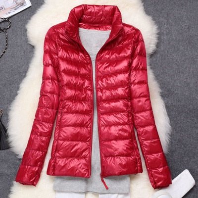 Women Winter Jacket 2020 New Ultra Light Duck Down Parkas - foxberryparkproducts